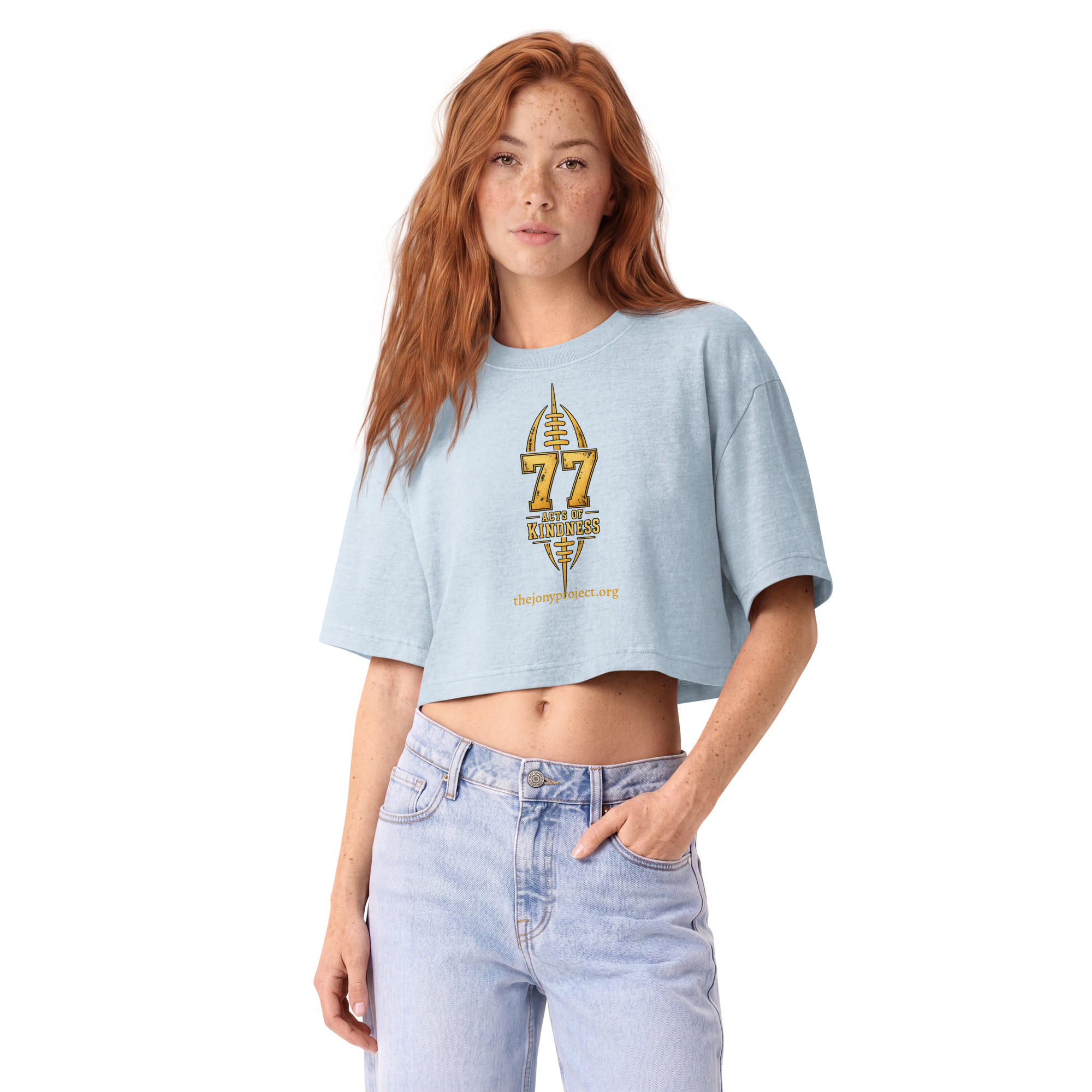 77 Acts of Kindness™ Women’s Garment-Dyed Cropped Tee - Image 10